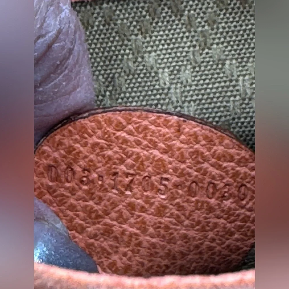 Gucci-Authentic-Vintage - Bamboo Backpack Purse Suede Leather Orange - Picture 10 of 16